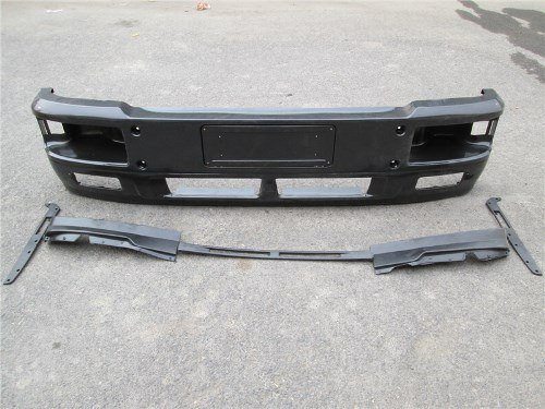 Бампер SHAANXI F2000 цельный (в сборе верх и низ) металлический